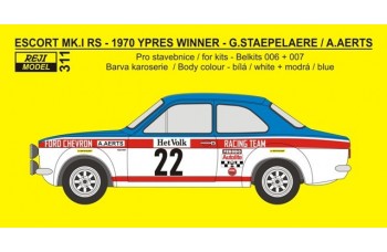 Transkit – Ford Escort Mk.I - 1970 Rallye Ypres / Vltava - Staepelaere / Aerts